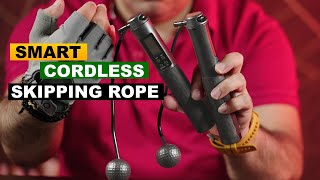 This is a unique Smart Cordless Skipping Rope  Best fitness device for weight loss in tight space [upl. by Araccat]