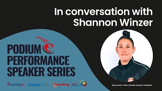 Podium Performance Series  QampA with Shannon Winzer Volleyball Canada [upl. by Shear]