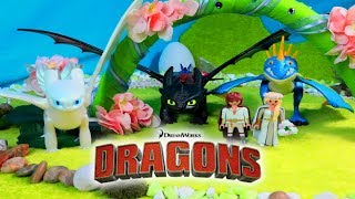 Drachen Drachenzähmen leicht gemacht 3 Hochzeit Unboxing Playmobil Dragons mit Schleim [upl. by Ayhdnas]