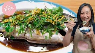 This Steamed Fish is EASY to make  Chinese Steamed Fish with Ginger amp Onion [upl. by Chrotoem]