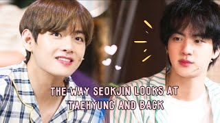 Taejin JinV The way Seokjin looks at Taehyung and back [upl. by Oiramd]