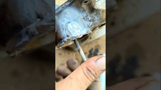 Aluminum Welding tricks ideashortsfeedyoutubeshortsexperimentshorts [upl. by Ettevahs]