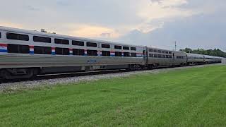 Watching Trains in Folkston GA  Part 3  Amtrak P098 [upl. by Nayrbo]