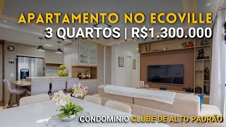 🏙️Apartamento de 3 quartos alto padrão no ECOVILLE em Curitiba  PR [upl. by Andromache210]