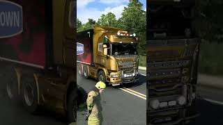 Mountains Pass Challenge The Most Dangerous Shortcut eurotrucksimulator2 trendingshorts travel [upl. by Eaner]