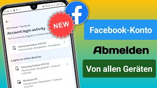 So melden Sie sich von FacebookKonten auf allen Geräten 2025 ab neue Anleitung [upl. by Maje]