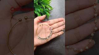 diy nose ring 🥰❤️heeramandi inspired nose ringshortsnoseringdiycraftscreativeeasydiyideasviral [upl. by Nitnilc]