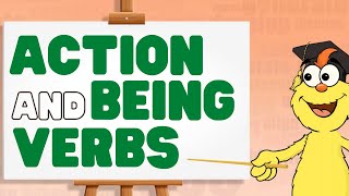 Action and Being Verbs  Verbs for kids  Learn about the two types of verbs [upl. by Kristien]