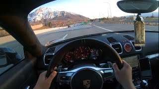 Porsche 981 Cayman S Canyon Run POV 4K [upl. by Eimmis]