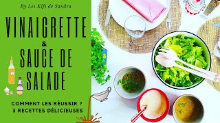 Comment réussir ses sauces de salade 🥗  3 recettes [upl. by Yves932]