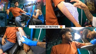 My First Tattoo✨ Mandala Tattoo  Vlog [upl. by Letsirc]