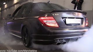 Supercars going CRAZY Mad Launches amp Burnouts  Police Incoming [upl. by Noyart]