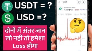 USDT VS USD  USDT OR USD KI PURI JANKARI  USDT TO USD  USDT AND USD FULL INFORMATION IN HINDI [upl. by Pike359]