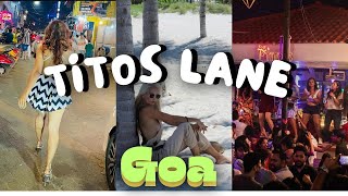 Real Titos Lane during Night From start to end Goa Night Clubs  Goa nightclub baga [upl. by Nitsuga]