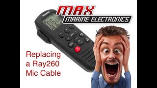 Replacing a Raymarine Ray260 VHF Mic Cable [upl. by Yrannav657]