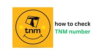 How to check your TNM number step by step [upl. by Ynnaj242]