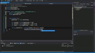 Game Timer Tutorial for Unity3D displaying HoursMinutes and Seconds [upl. by Sasha760]