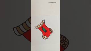 Colouring christmas ornament 🧦elegantdrawings christmascoloringbook [upl. by Niala]