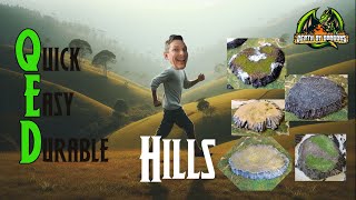 How to make Quick Easy and Durable Wargaming Hills [upl. by Kosaka]