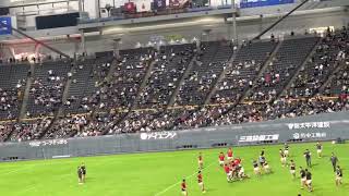 早稲田大学校歌＠ラグビー早明戦 [upl. by Nahtannhoj]