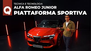 Alfa Romeo JUNIOR dove è diversa dalle altre STELLANTIS  Tecnica e tecnologia [upl. by Isoj]