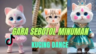 KUCING DANCE GARA GARA SEBOTOL MINUMAN VERSI KUCING IMUT [upl. by Bigner]