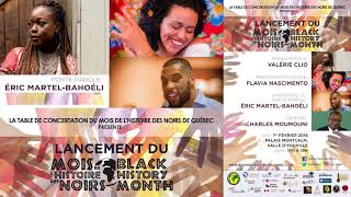 Promo programmation du Mois de lhistoire des noirs Québec édition 2018 [upl. by Lehar]