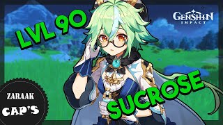 CAPSULE  GUIDE SUCROSE MAX BUILD SUPPORTDPS  BEST SET amp ARMES  LVL 90 SHOWCASE  GENSHIN IMPACT [upl. by Ffej907]