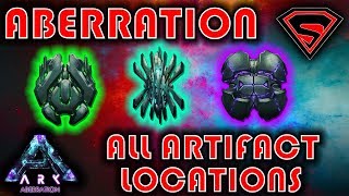 ARK ABERRATION ALL ARTIFACT LOCATIONS  ARTIFACT OF THE DEPTHS SHADOWS amp STALKER GUIDE [upl. by Horgan]