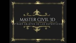 CIVIL 3D COMO EXTRAER OBJETOS DE LA SUPERFICIES V19 [upl. by Lerrehs802]