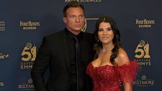 Steve Burton and Michelle Lundstrom 2024 Daytime Emmy Awards Red Carpet  General Hospital [upl. by Rosenzweig]