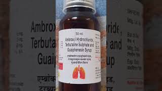 Ambroxol Hydrochloride Terbutaline Sulphate and Guaiphenesin Syrup Uses in Hindi [upl. by Yregram]