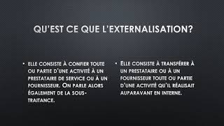 Stratégies des FMN épisode 2 lexternalisation partie 1 [upl. by Otrebmuh]