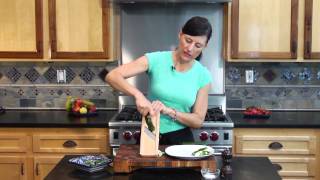 How to Slice a Zucchini Using a Mandolin  Vegetable Recipes With Flare [upl. by Eyeleen]