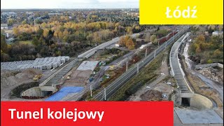 Tunel kolejowy średnicowy w Łodzi Listopad 2023 [upl. by Orabla289]