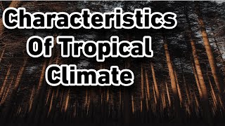 Tropical Continental Climate  Characteristics amp Human Activities Of Tropical Continental Climate [upl. by Ailimaj310]