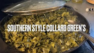 Southern style COLLARD Greens New Year’s DINNER IT’S A FAMILY TRADITION [upl. by Oberstone]