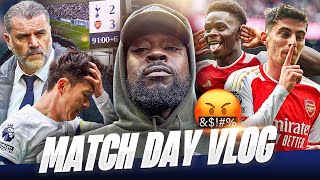 THIS NORTH LONDON DERBY HURT 🤬 Tottenham 23 Arsenal EXPRESSIONS MATCH DAY VLOG [upl. by Ojiram]