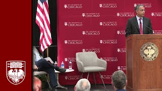 Richard Thaler Nobel Prize News Conference at the University of Chicago [upl. by Enyleve488]