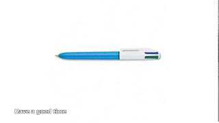 bic 4 color pen [upl. by Harvard]