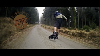 Ochsenkopf Mountain Skating on Powerslide KAZE SUV 150 Offroad skates [upl. by Atteuqehs290]