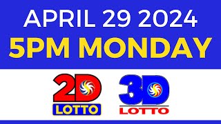 5pm Lotto Result Today April 29 2024  Complete Details [upl. by Christian953]