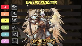 Omnihéroes  F2P  Tier List Reliquias T6 [upl. by Analaj]