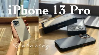 UNBOXING  iPhone 13 Pro Gold  Accessories  Camera test 💛 [upl. by Heintz]