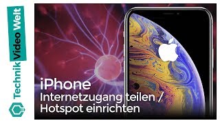 iPhone Internetzugang teilen  Hotspot einrichten [upl. by Pennie]