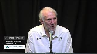 Gregg Popovich on Facing Dirk [upl. by Adelind]