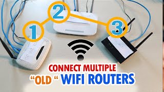 How to connect multiple WiFi routers and Expand WiFi signal Step by step [upl. by Dione]