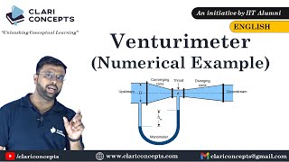 Venturimeter  Numerical Examples  Fluid Mechanics  English [upl. by Ammadas]