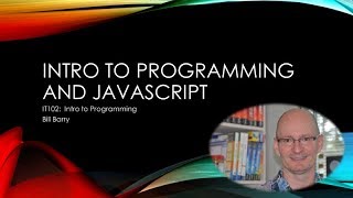 JavaScript  Week01a  IntroToProgramming [upl. by Querida]