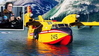 Flying the Firefighting Plane from Microsoft Flight Sim 2024 [upl. by Anez]